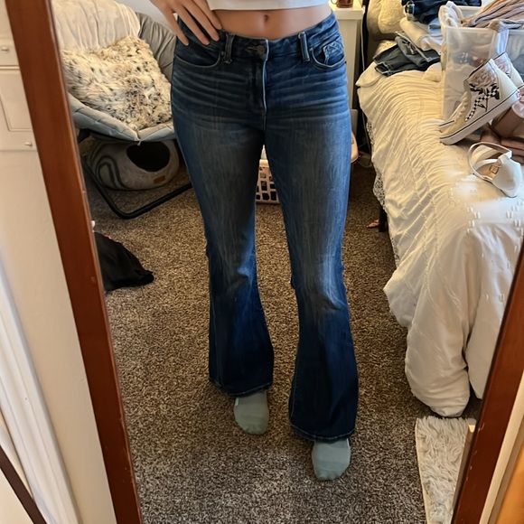 buckle black flare jeans - Picture 3 of 7